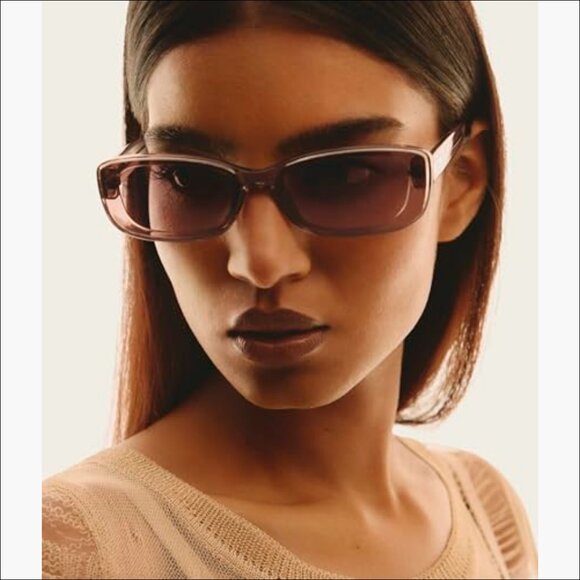 Oversized Square Sunglasses, UV Protected Lenses, Plastic Frame